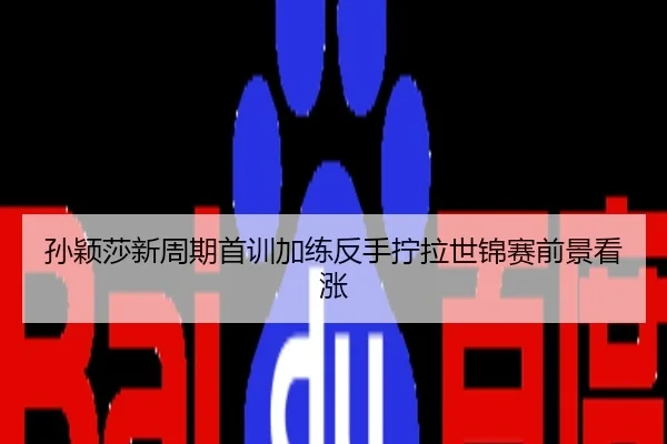 孙颖莎新周期首训加练反手拧拉世锦赛前景看涨
